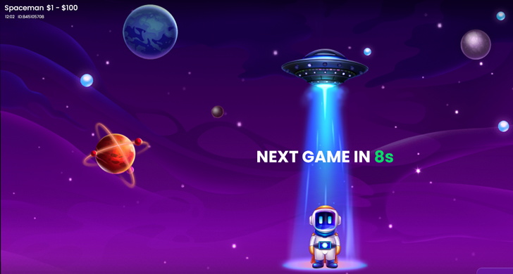 Spaceman next game ekranı